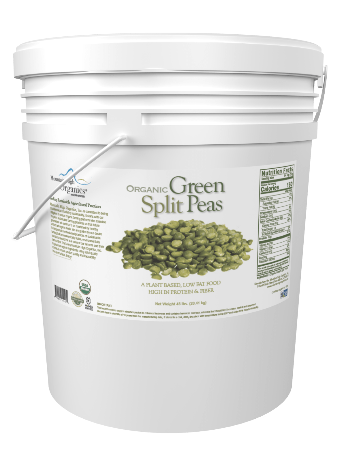 Organic Green Split Peas