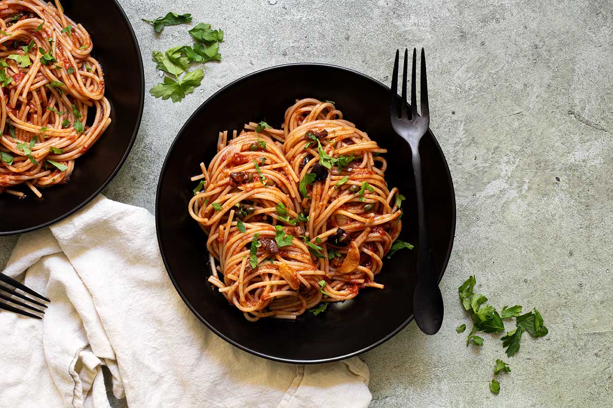 Gluten-free Pasta Puttanesca