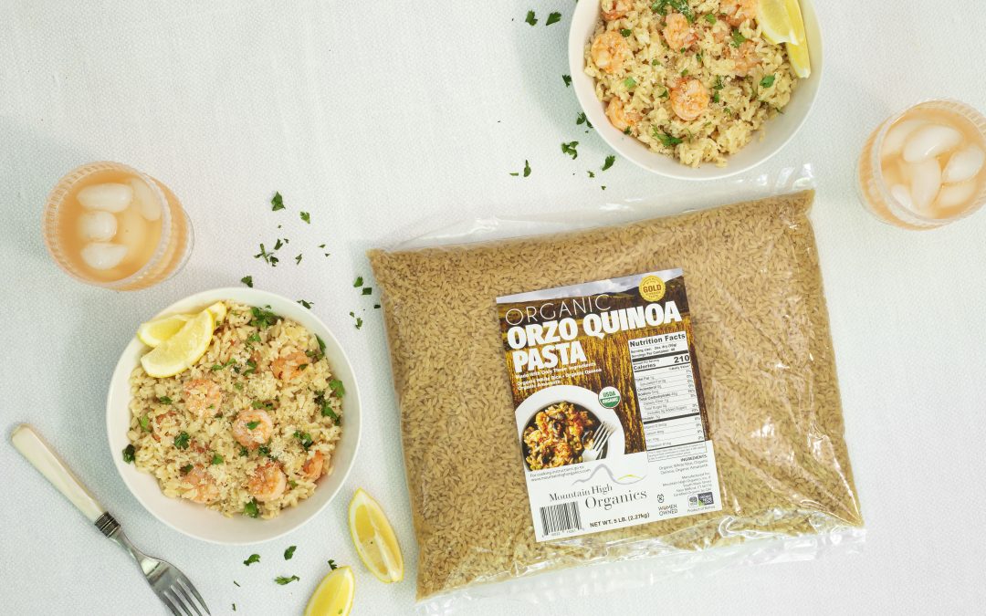 Gluten Free Orzo Lemon Shrimp